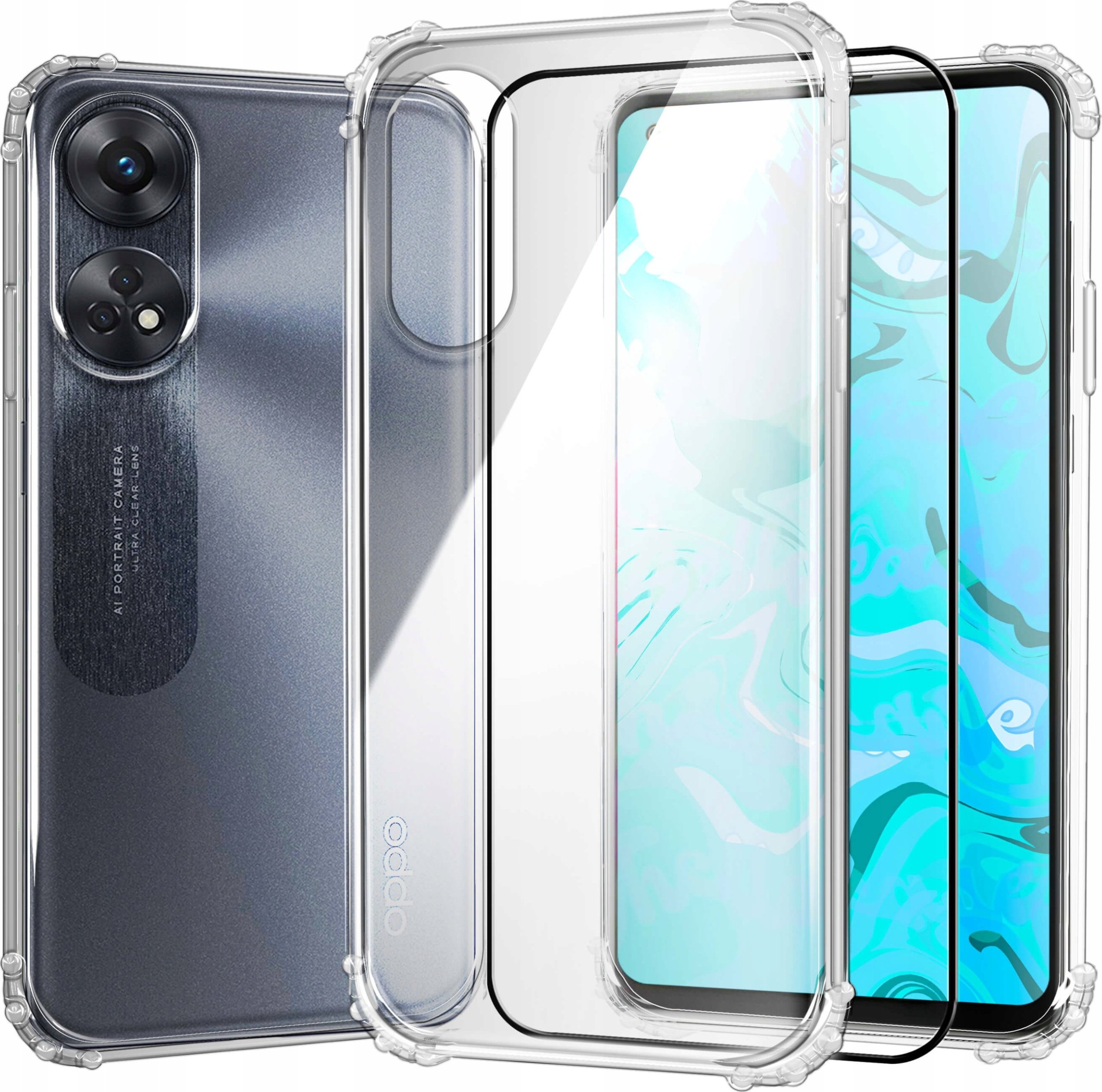 Hello Case ETUI PANCERNE DO OPPO RENO 8T 4G | CASE SILIKON GUMOWE ANTI SHOCK SZKŁO