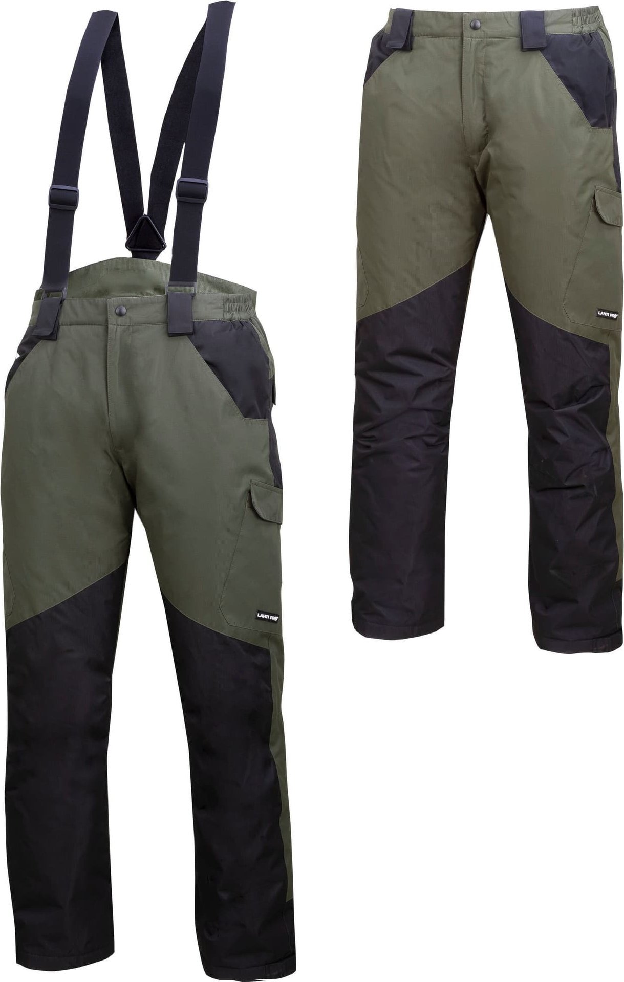 Lahti Pro Spodnie ocieplane z szelkami ziel.-czar., "s", ce, lahti