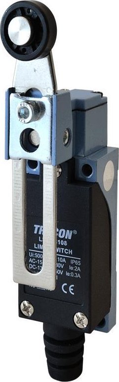 Tracon Electric Łącznik krańcowy z dźwignią regulowaną i rolką LSME8108