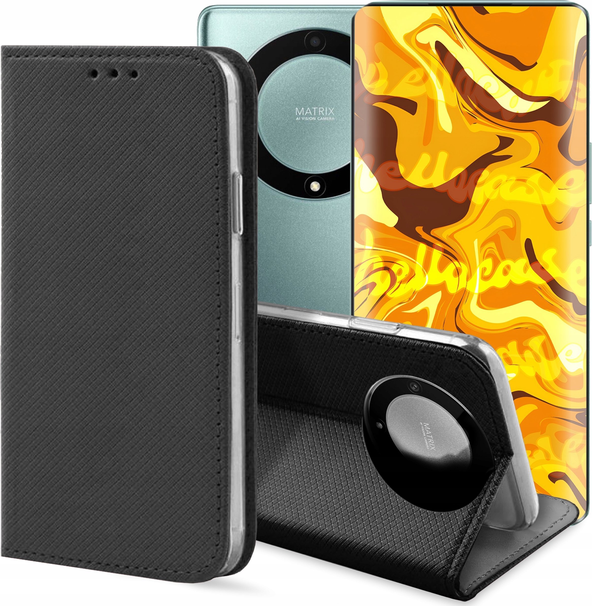 Hello Case ETUI Z KLAPKĄ DO HUAWEI HONOR MAGIC 5 LITE / HONOR X40 5G / HONOR X9A FLIP