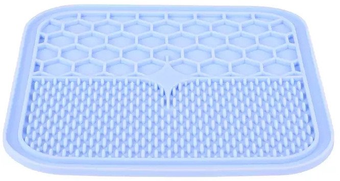 ZOLUX Mata silikonowa do lizania dla psa i kota M duża niebieska 21 x21 cm
