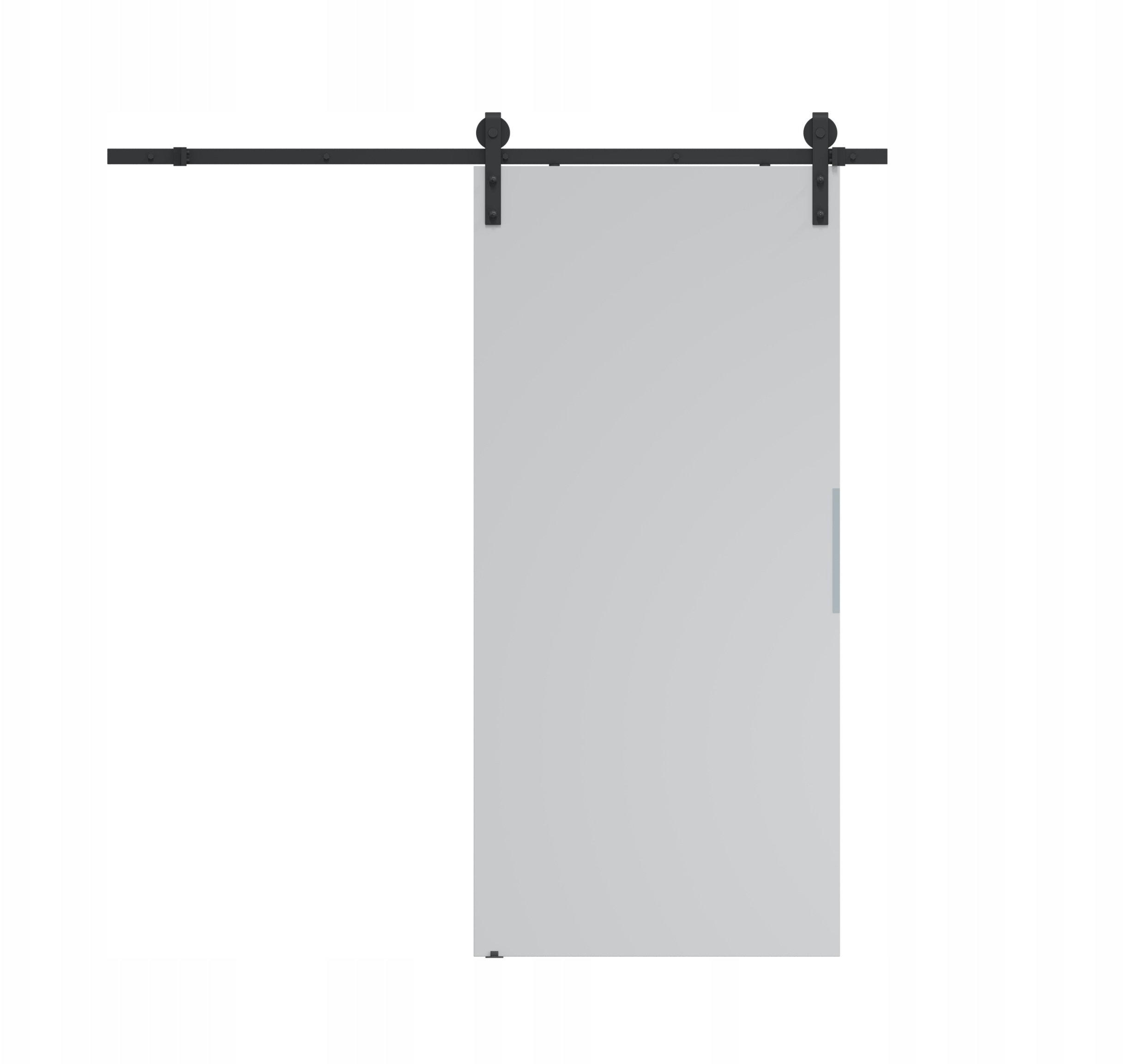 Homedoors Drzwi przesuwne 80 ścienne ALFA LOFT P 01 szary 85 + system przesuwny