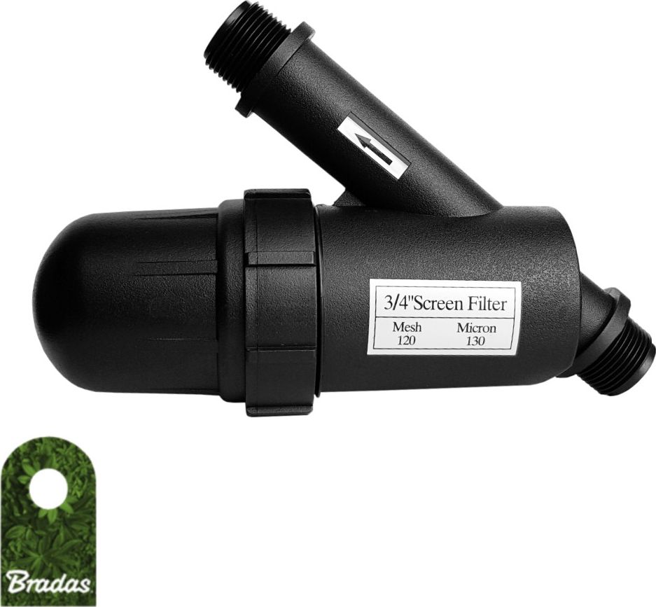 Bradas Filtr siatkowy 2x GZ 3/4 filtracja mesh 120 5m3/h BRADAS 8123