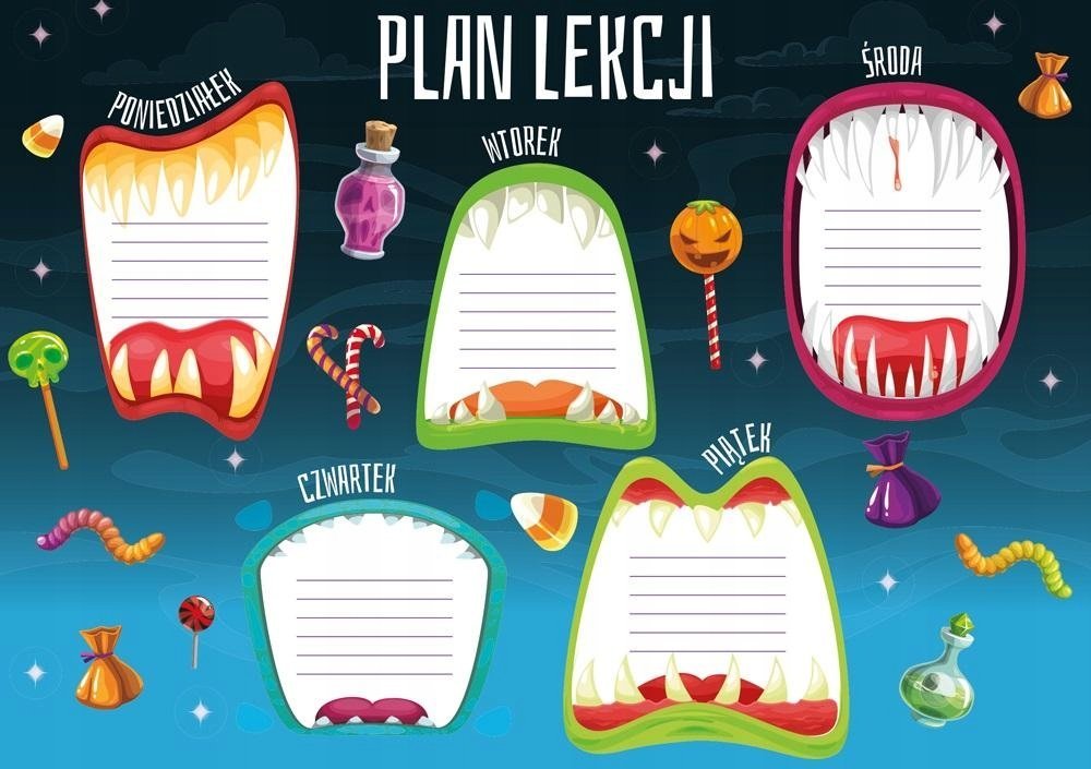 HENRY Plan lekcji - Wampiry (5szt)