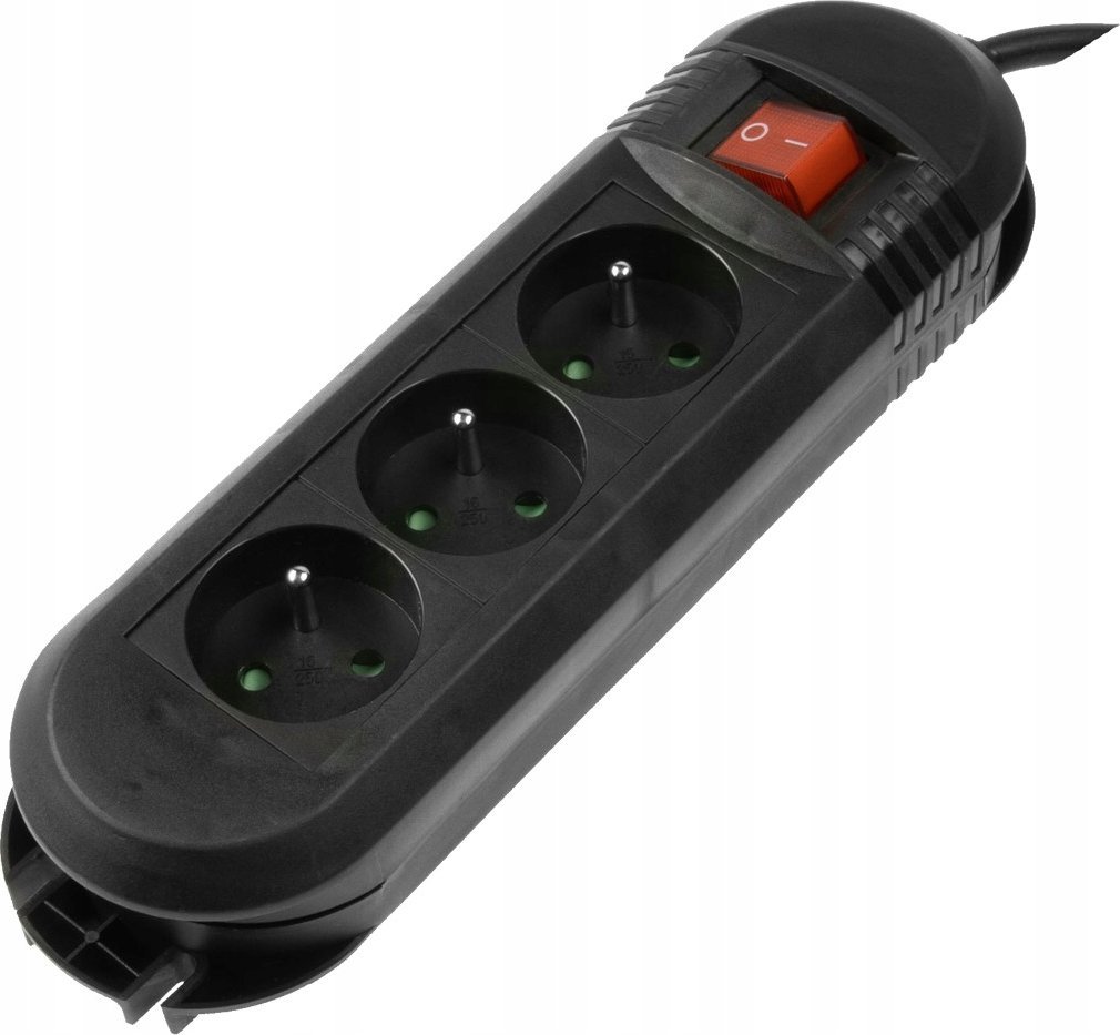 Listwa zasilająca Hama LISTWA ZASILAJĄCA "COMFORT" 3GN, 3M (CZARNA)