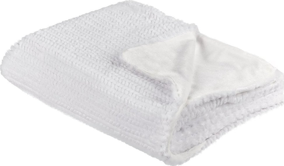 Beliani Koc 150 x 200 cm biały BJAS