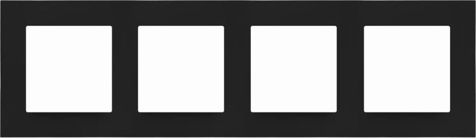 Kontakt-Simon Ramka poczwórna Kontakt-Simon 55 TR4/149 LINE czarny mat