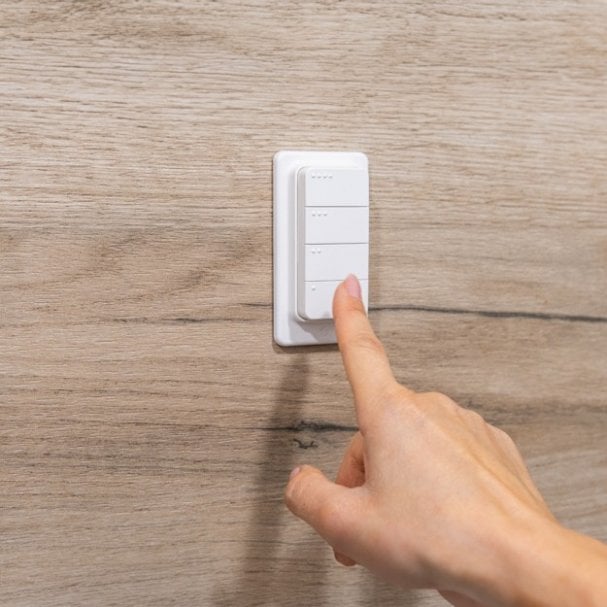 Shelly Shelly Plug & Play "Blu RC Button 4" Fernbedienung inkl. Magnethalter 4-fach 16 Aktionen Weiß