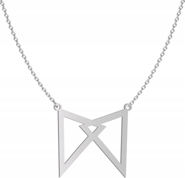 Radziszewska Jewellery Srebrny Naszyjnik TRÓJKĄTY DEDYKACJA GRATIS