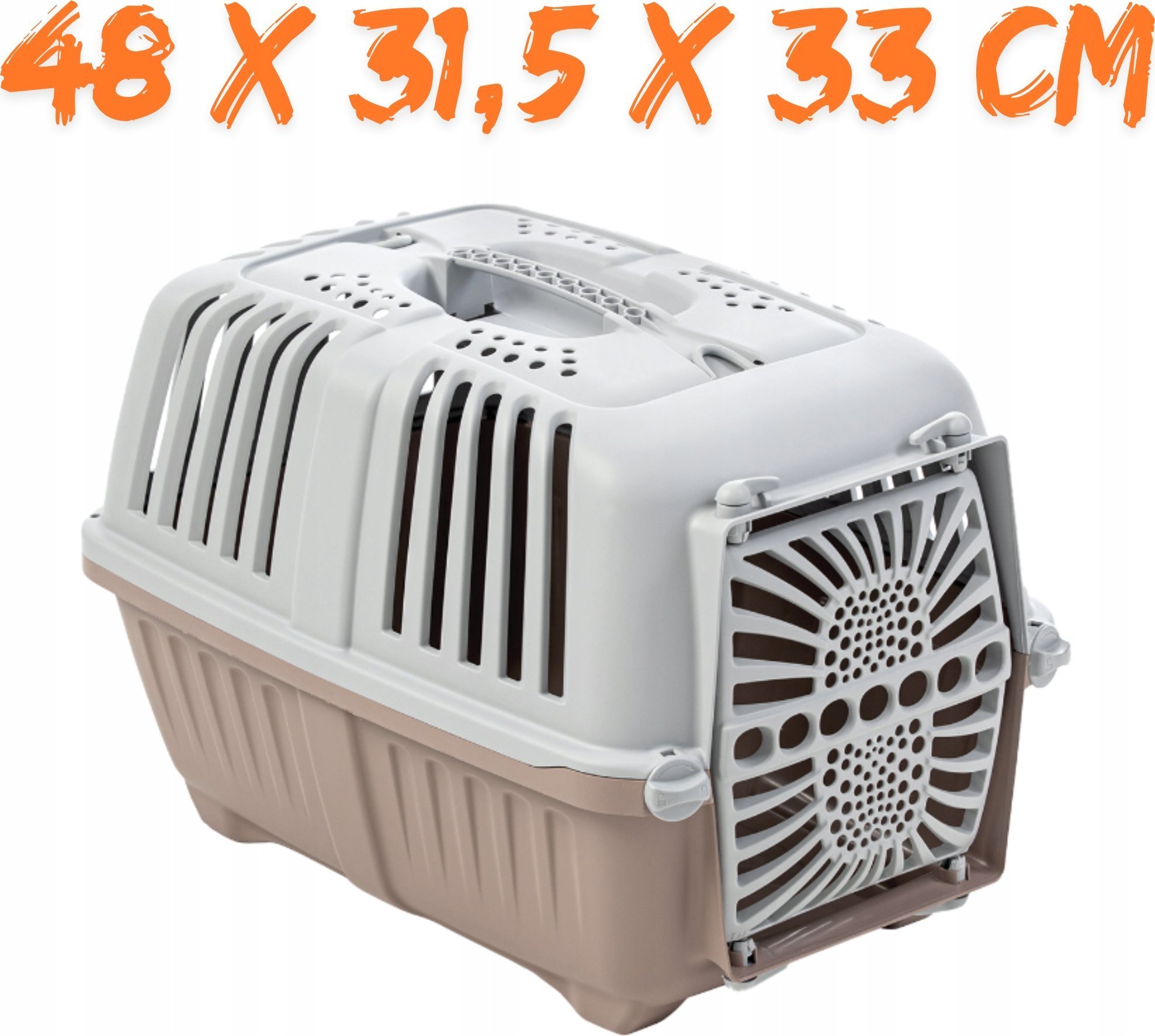 Yarro/Moderna Transporter Pratiko Mały drzwi plastikowe różowo-szary [Y2512]