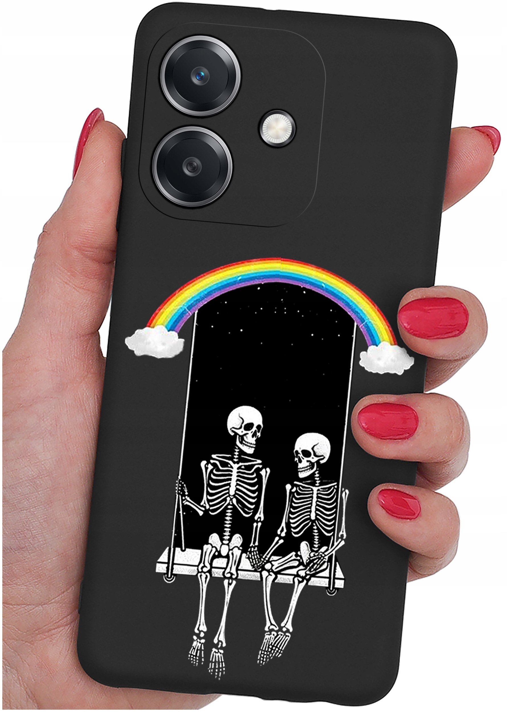 Etui do Oppo A40 | A40M | WZORY | SILIKONOWE MATT SZKŁO 9H