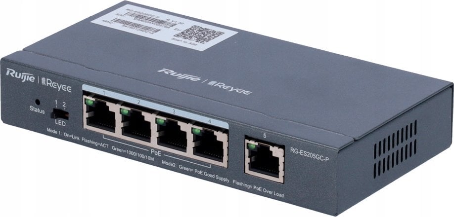 Switch Reyee Reyee RG-ES205GC-P Smart mananged PoE switch, 4x PoE