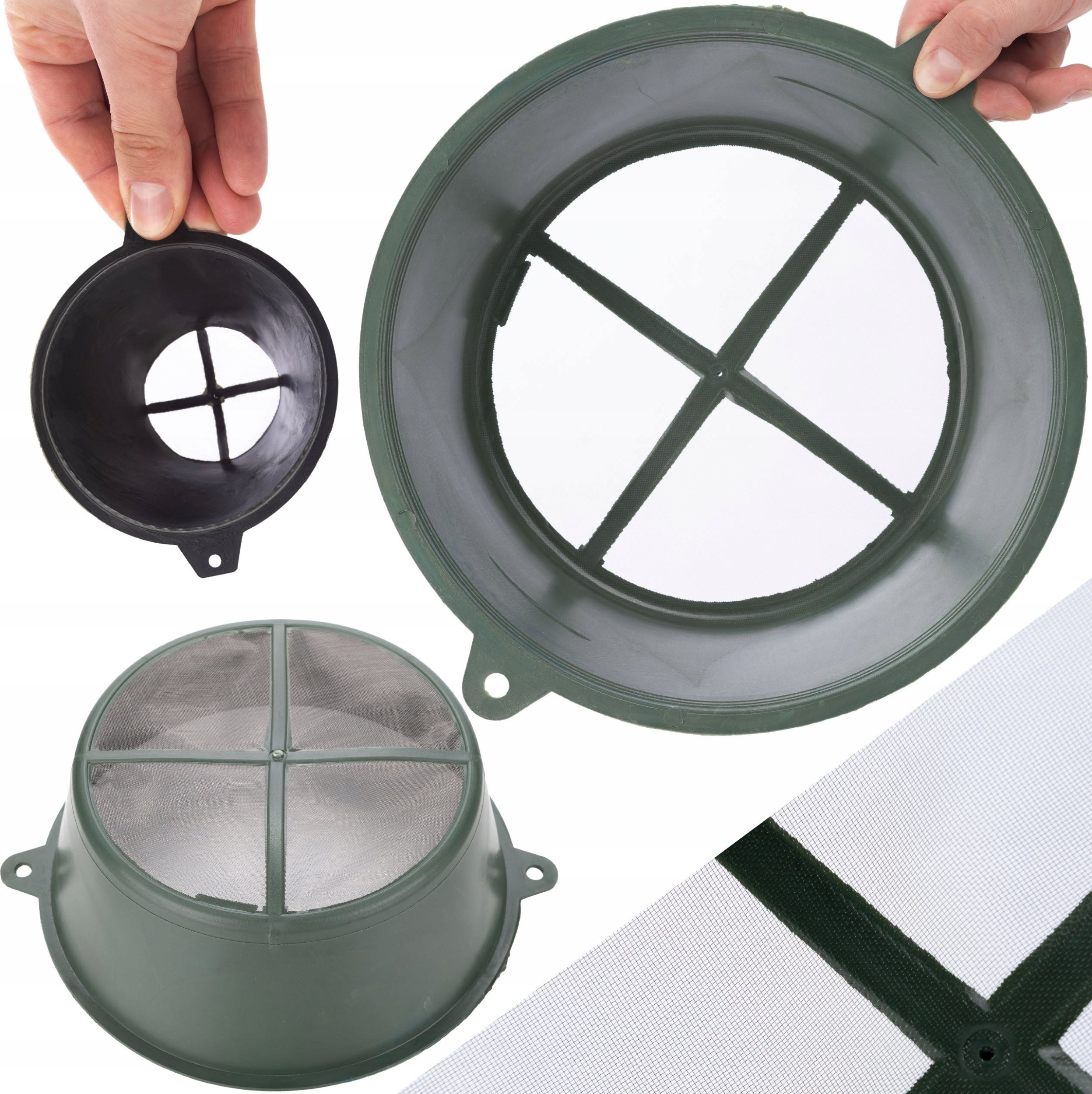 Rosfix ZESTAW 3X SITO SITKO DO FILTRACJI FARB NA WIADRO FARBY AGREGAT MALARSKI