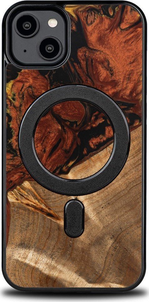 BeWood Etui Bewood Unique na iPhone 14 Plus - 4 Żywioły - Ogień z MagSafe