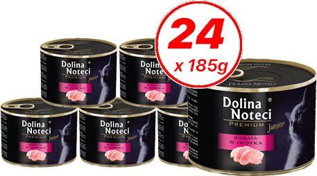 Dolina Noteci Dolina Noteci Premium Junior dla kota bogata w indyka 24x185g