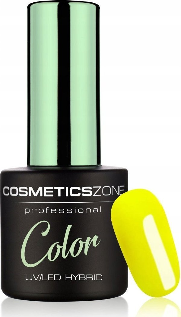 Cosmetics Zone Lakier hybrydowy hipoalergiczny neonowy żółty 7ml - Neon Yellow N5
