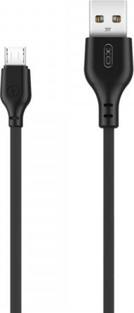 Kabel USB XO USB-A - microUSB 1 m Czarny (71474)