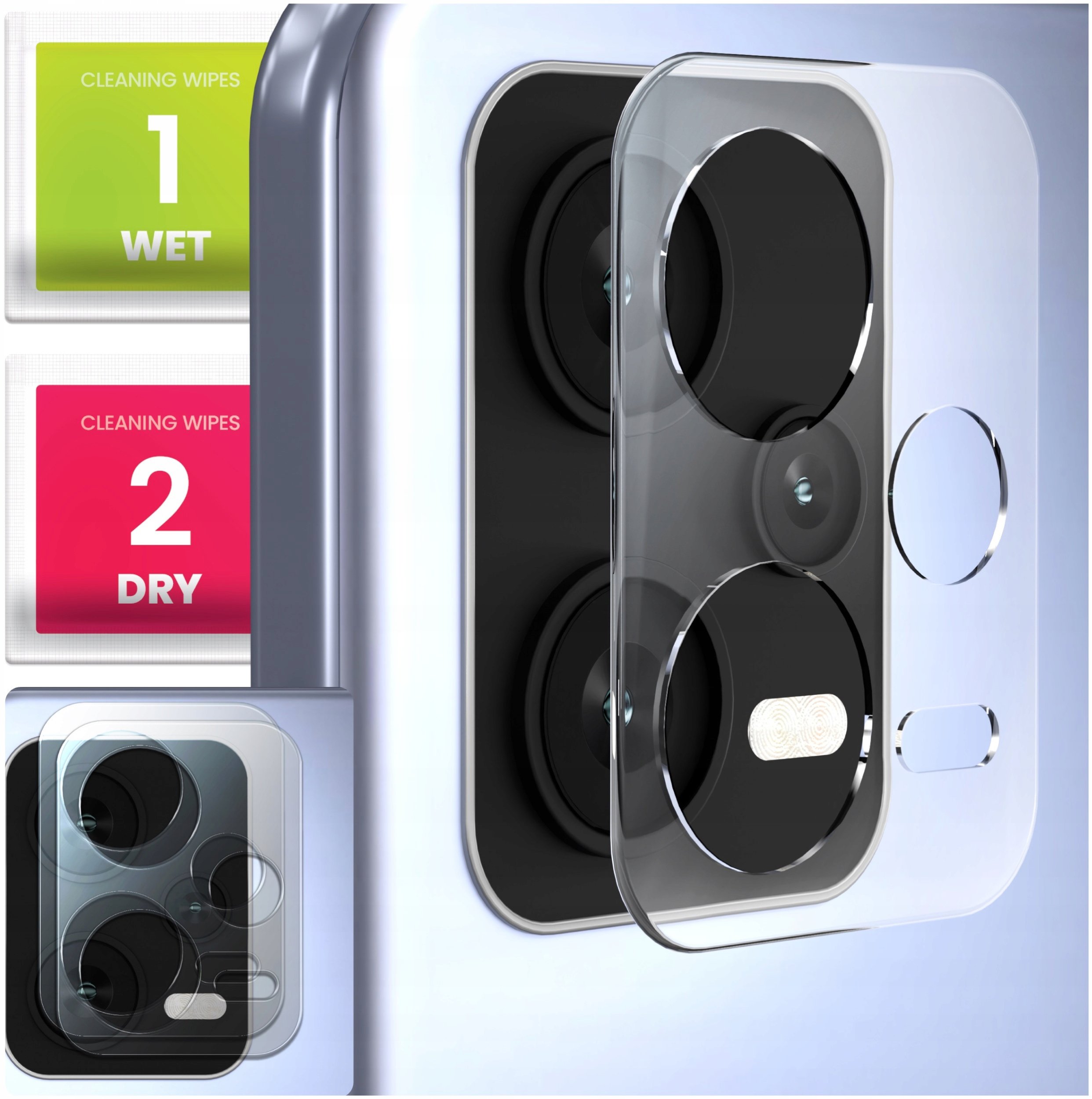 2-PAK Szkło Na Aparat Do Xiaomi Redmi Note 12 5G (Hartowane, Na Obiektyw)