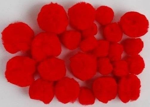 FANDY Pompony akrylowe 04 MIX