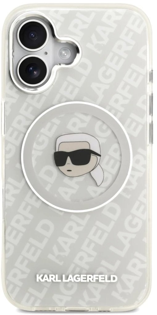Etui Karl Lagerfeld IML Karl Head Logo MagSafe do iPhone 17 szary