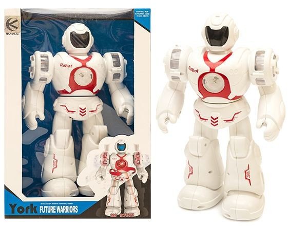 Interaktywny robot z funkcjami dźwiękowymi, ruchowymi i świetlnymi