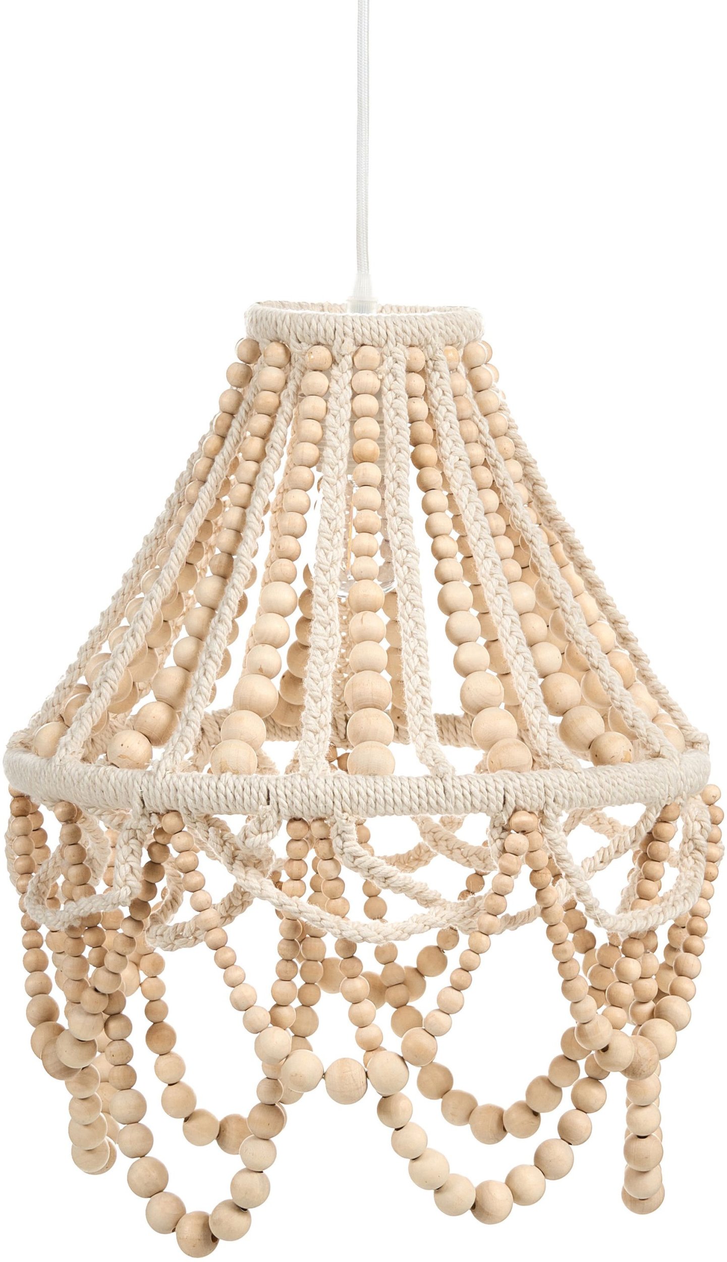 Żyrandol MENIK Drewno Jasnobrązowy