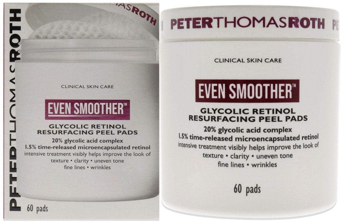 Peter Thomas Roth, Even Smoother, Smoothing, Cleansing Pads, 60 pcs For Women