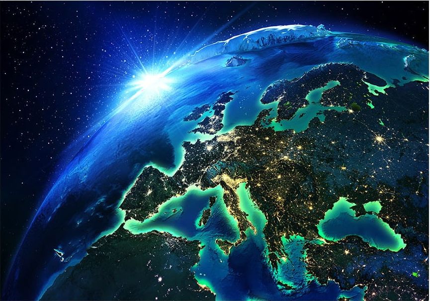 DecoNest Fototapeta - Błękitna planeta - 200X140