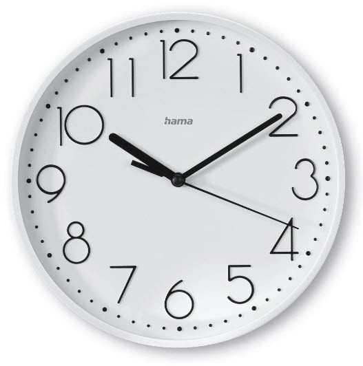 Zegar cienny Salina 22cm Biały