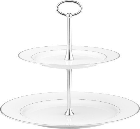 Ambition Patera na ciasto piętrowa porcelanowa glamour 23 cm