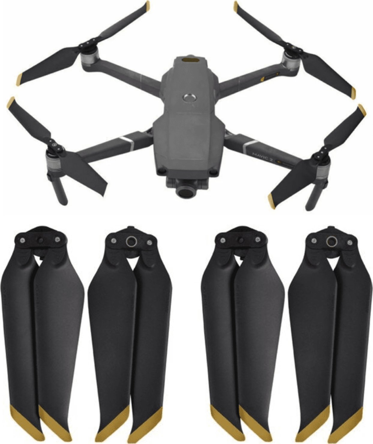 SunnyLife ŚMIGŁA DJI MAVIC 2 PRO ZOOM 8743F LOW GOLD 4 SZT.