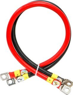 Mojeledy 2x 50cm czerwony i czarny kabel łączeniowy akumulatora 35 ML-PA35 35mm