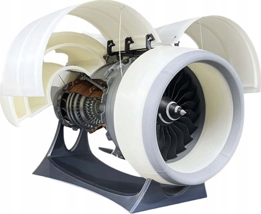 Turbofan Engine Tr900 Model Silnika Samolotu Mechaniczna Zabawka Naukowa