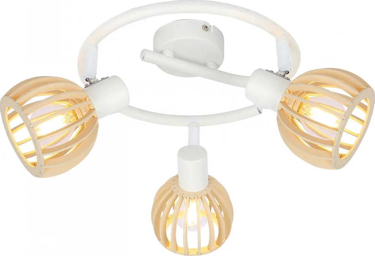 Lampa sufitowa Lumes Biała nowoczesna potrójna lampa sufitowa - K089-Treja