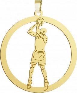 Radziszewska Jewellery Pozłacana Zawieszka Koszykówka GRAWER DEDYKACJA