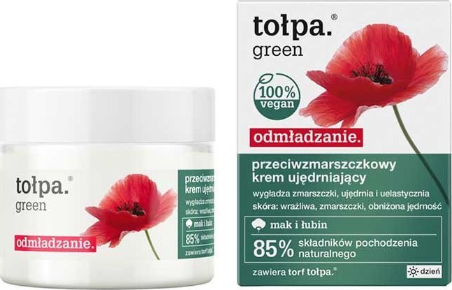 Tołpa Green Odmładzanie Przeciwzmarszczkowy krem ujędrniający 40+ na dzień 50ml