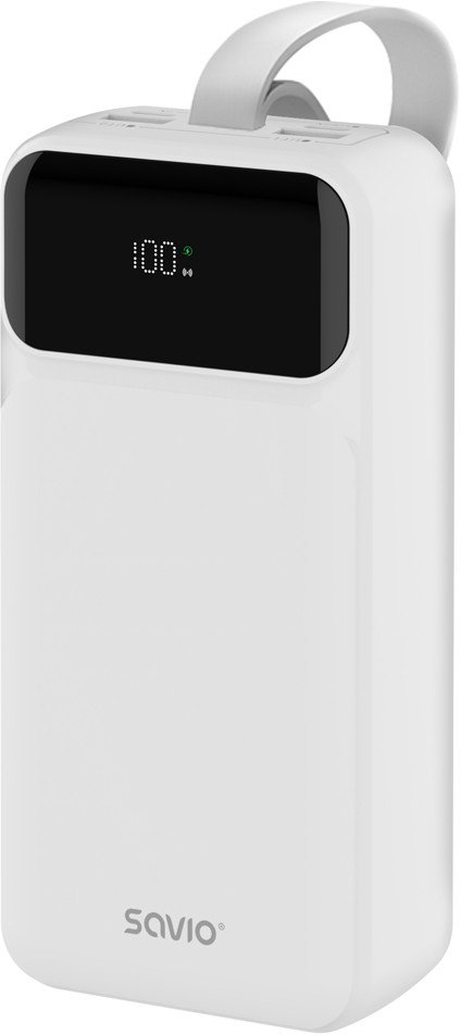 SAVIO BA-11 POWERBANK 30000 mAh, biały