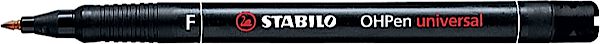 Stabilo Cienkopis OHP niezmywalny 0.7mm czarny - 842/46