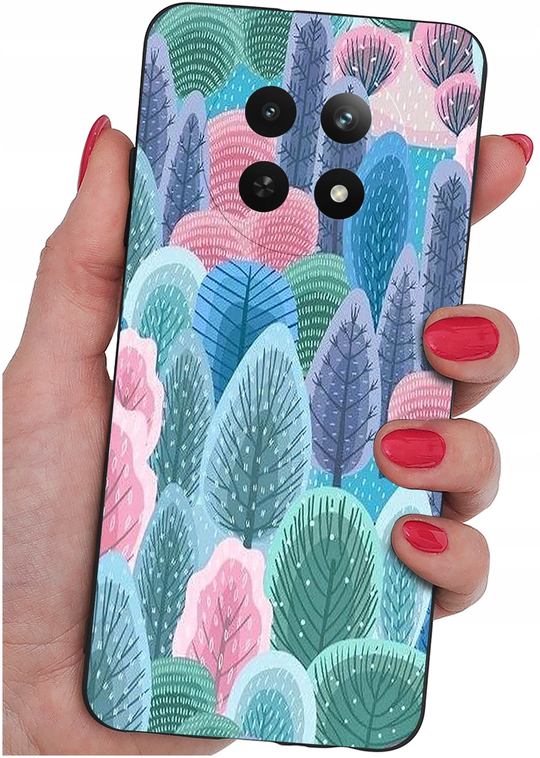 Etui do Realme 12 5G | 12x 5G WZORY |SILIKONOWE MATT CASE + SZKŁO 9H