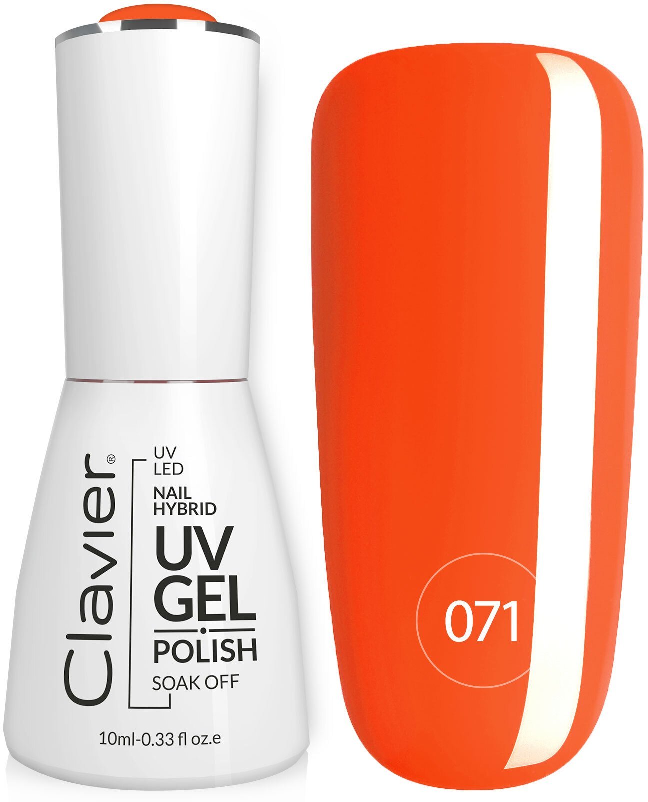 Realac CLAVIER_Nailsology Gel Polish hybrydowy lakier 071 Orange Soda 8ml
