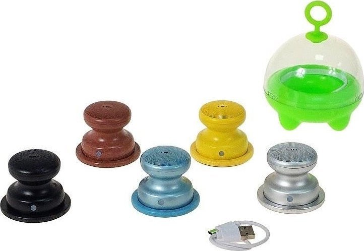 Głośnik metalowy 4,5x4,5cm z kablem USB