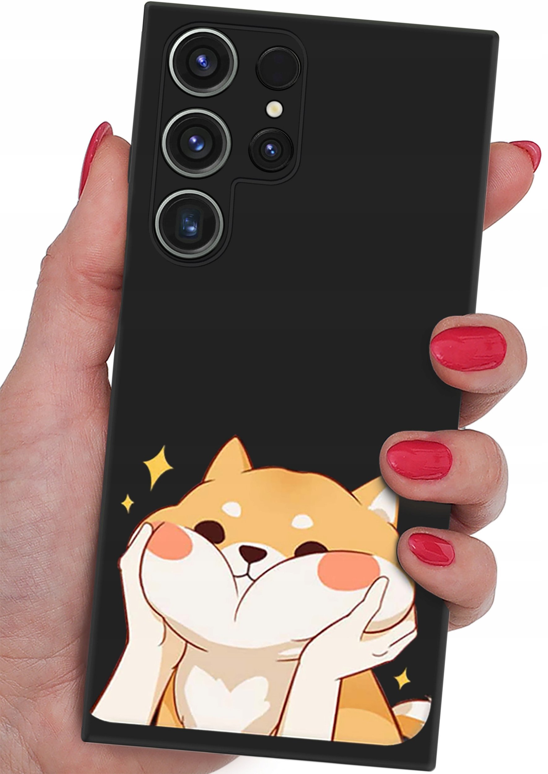 ETUI do Samsung Galaxy S24 Ultra CASE WZORY SOFT MATT PLECKI + SZKŁO 9H