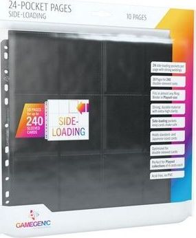 Rebel Gamegenic:24-Pocket Pages Sideloading-Black(10szt)