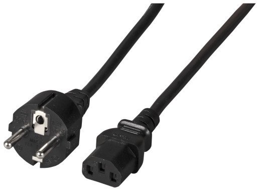 EFB Elektronik EK508SW.2 kabel zasilające Czarny 2 m CEE7/7 C13 panel