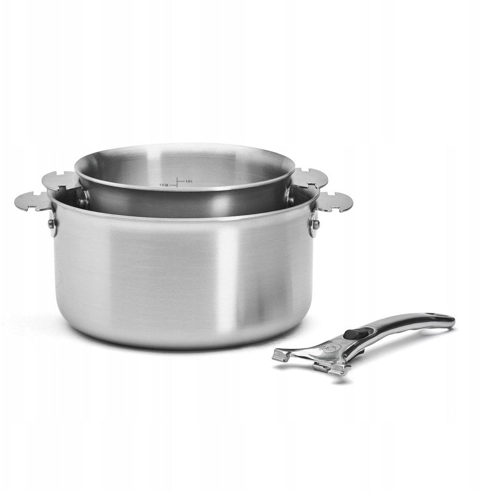 ALCHIMY LOQY Zestaw 2 garnków z rączką stalową