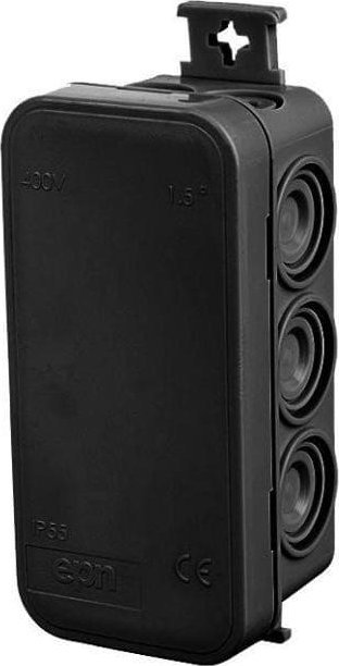 Elektro-Plast Puszka hermetyczna czarna n/t E10 45x90 IP55 bezhalogenowa 0295-02