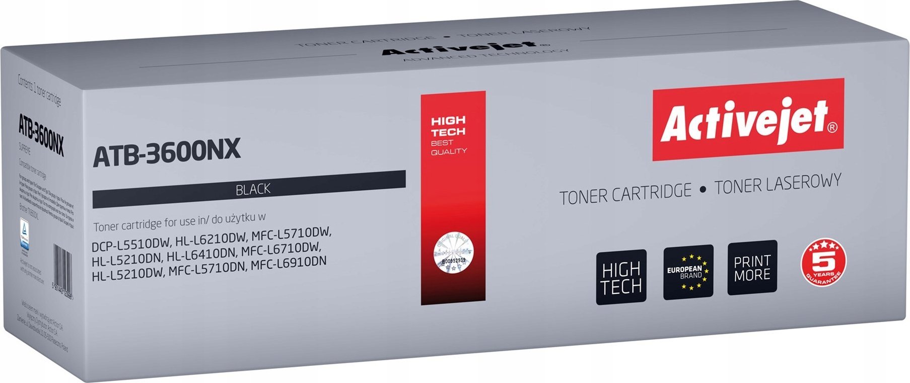 Toner Activejet Black Zamiennik TN-3600XL (ATB-3600NX)