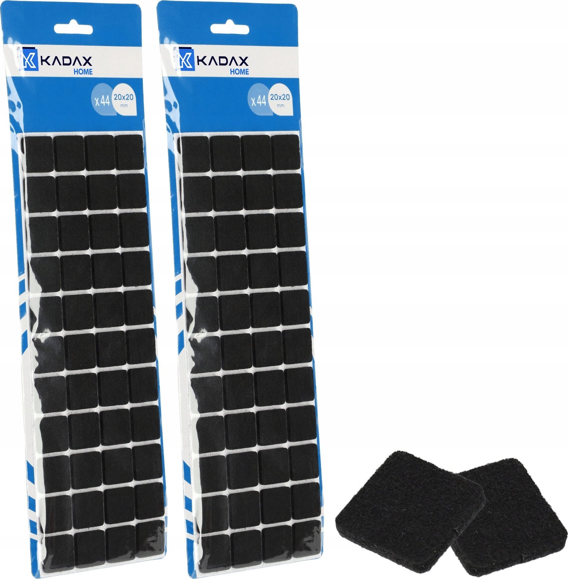 Kadax 88x KADAX Podkładki Filcowe Pod Meble Krzesła Samoprzylepne Zestaw Grube