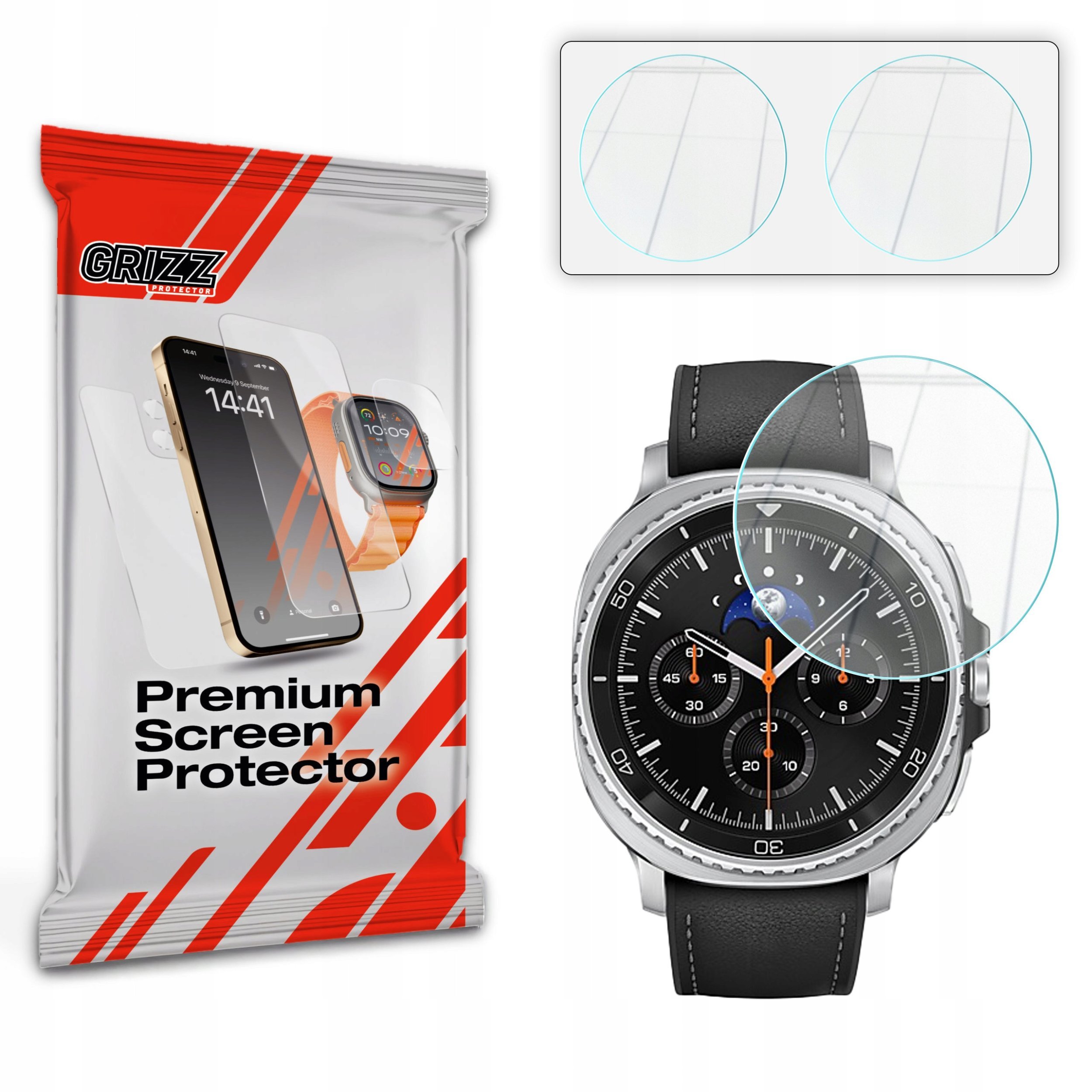 Szkło hybrydowe GrizzGlass HybridGlass do Samsung Galaxy Watch 8 Classic 46mm