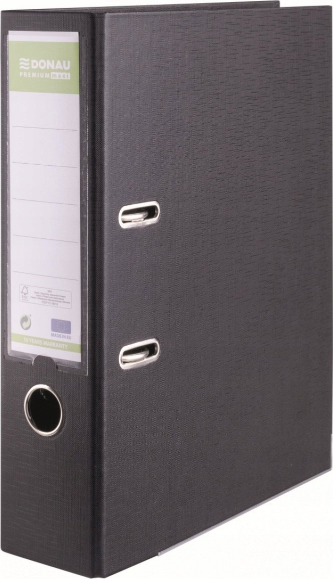 Segregator Donau Segregator DONAU PREMIUM MAXI, FSC, A4/80mm, czarny